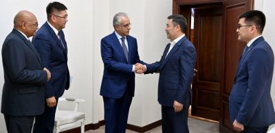 Президент Садыр Жапаров встретился с президентом АФК Салман бин Ибрагим Аль Халифа