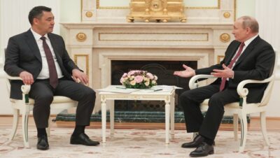 Президент Садыр Жапаров встретился с Президентом России Владимиром Путиным