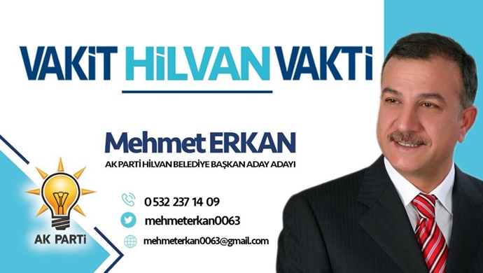 İŞ İNSANI MEHMET ERKAN AK PARTİ HİLVAN BELEDİYE BAŞKAN ADAY ADAYI OLDU