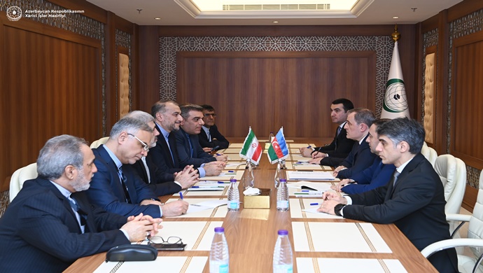 Press release on the meeting of Minister Jeyhun Bayramov with Minister of Foreign Affairs of the Islamic Republic of Iran Hossein Amir-Abdollahian