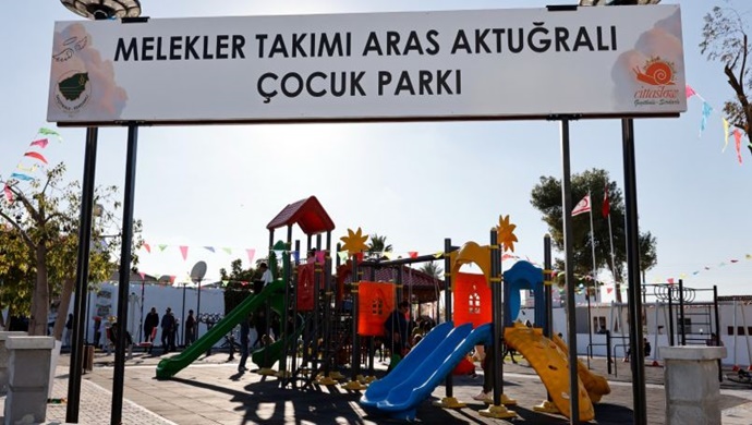 Cumhurbaşkanı Ersin Tatar Melekler Takımı Aras Aktuğralı Çocuk Parkı’nın açılış törenine katıldı