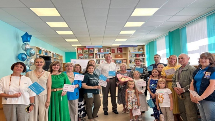 Pskov Bölgesi Velikiye Luki’deki kütüphane, Birleşik Rusya’nın desteğiyle yenilendi