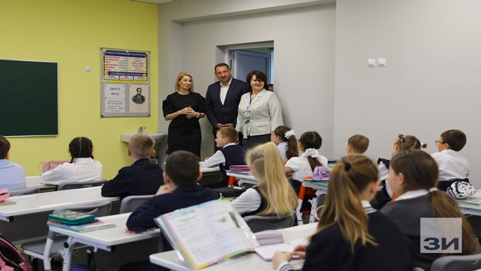 Lipetsk Oblastı’na bağlı Dankov’da bir lise, Birleşik Rusya halk programı kapsamında yenilendi