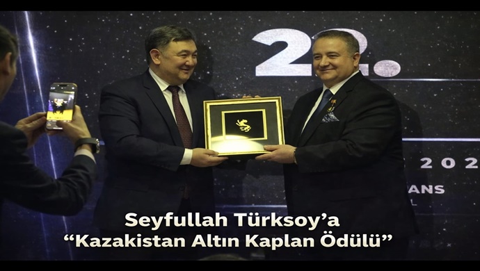 Seyfullah Türksoy’a “Kazakistan Altın Kaplan Ödülü”