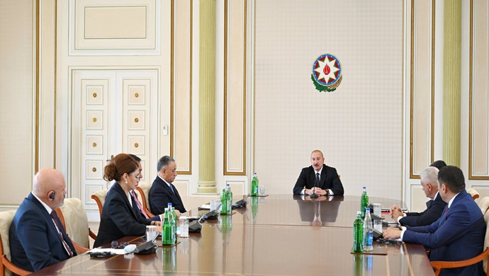 İlham Aliyev, OTS üye devletlerinin güvenlik yetkililerini kabul etti