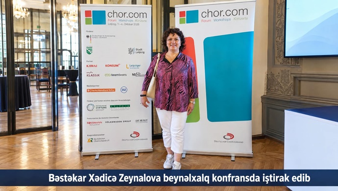 Bəstəkar Xədicə Zeynalova beynəlxalq konfransda iştirak edib